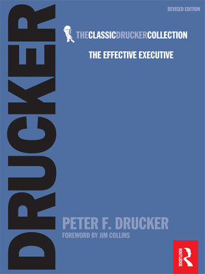 cover image of The Effective Executive